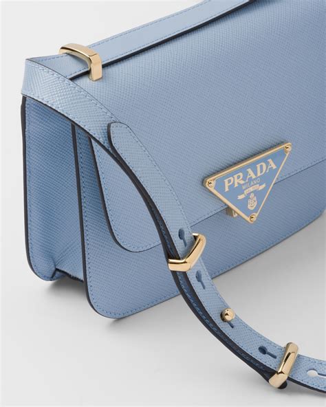 prada 1bd320|Light Blue Prada Emblème Saffiano Shoulder Bag .